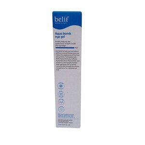 Belif Aqua Bomb Cooling Eye Gel for Puffiness Dark Circle & Eye Bags .05 Oz/15ML